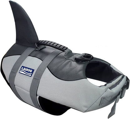 Adjustable Dog Life Jacket for Swimming - Quick-Drying, Dog Saver Vest with Safety Handle