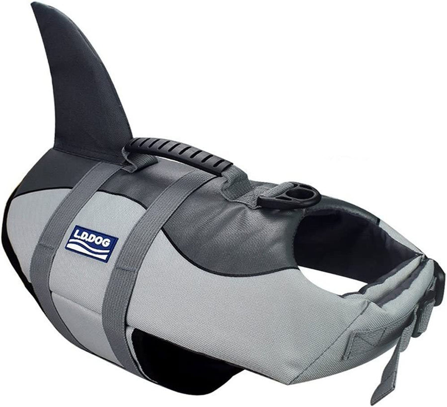 Adjustable Dog Life Jacket for Swimming - Quick-Drying, Dog Saver Vest with Safety Handle