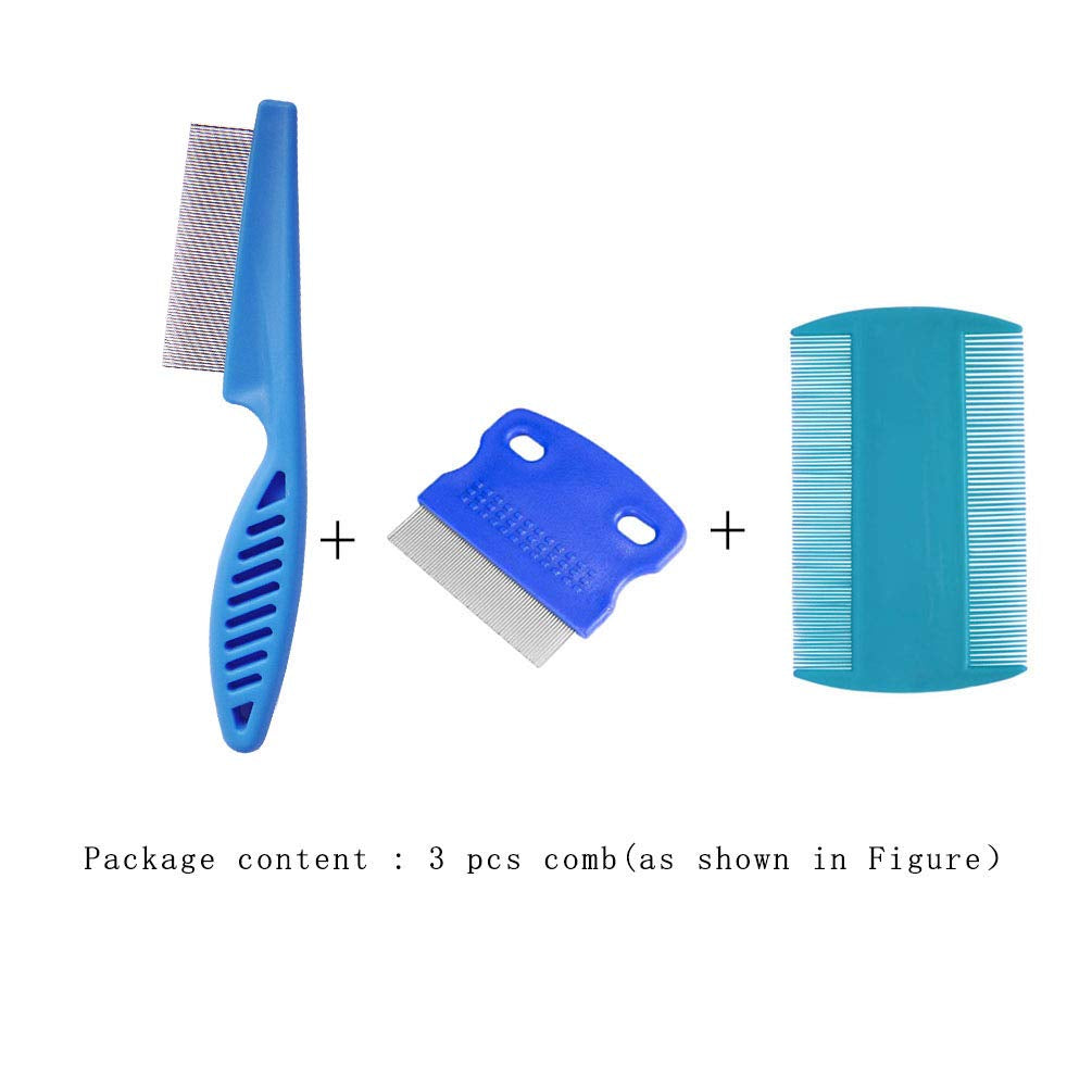 3-Piece Dog Tear Stain Remover Comb Set