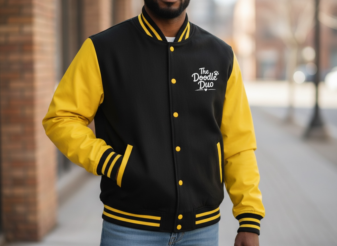The Doodle Duo - Heavyweight letterman jacket