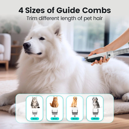 7-in-1 Pet Grooming Kit & Vacuum | 11000Pa Powerful Suction for Shedding & Hair Care