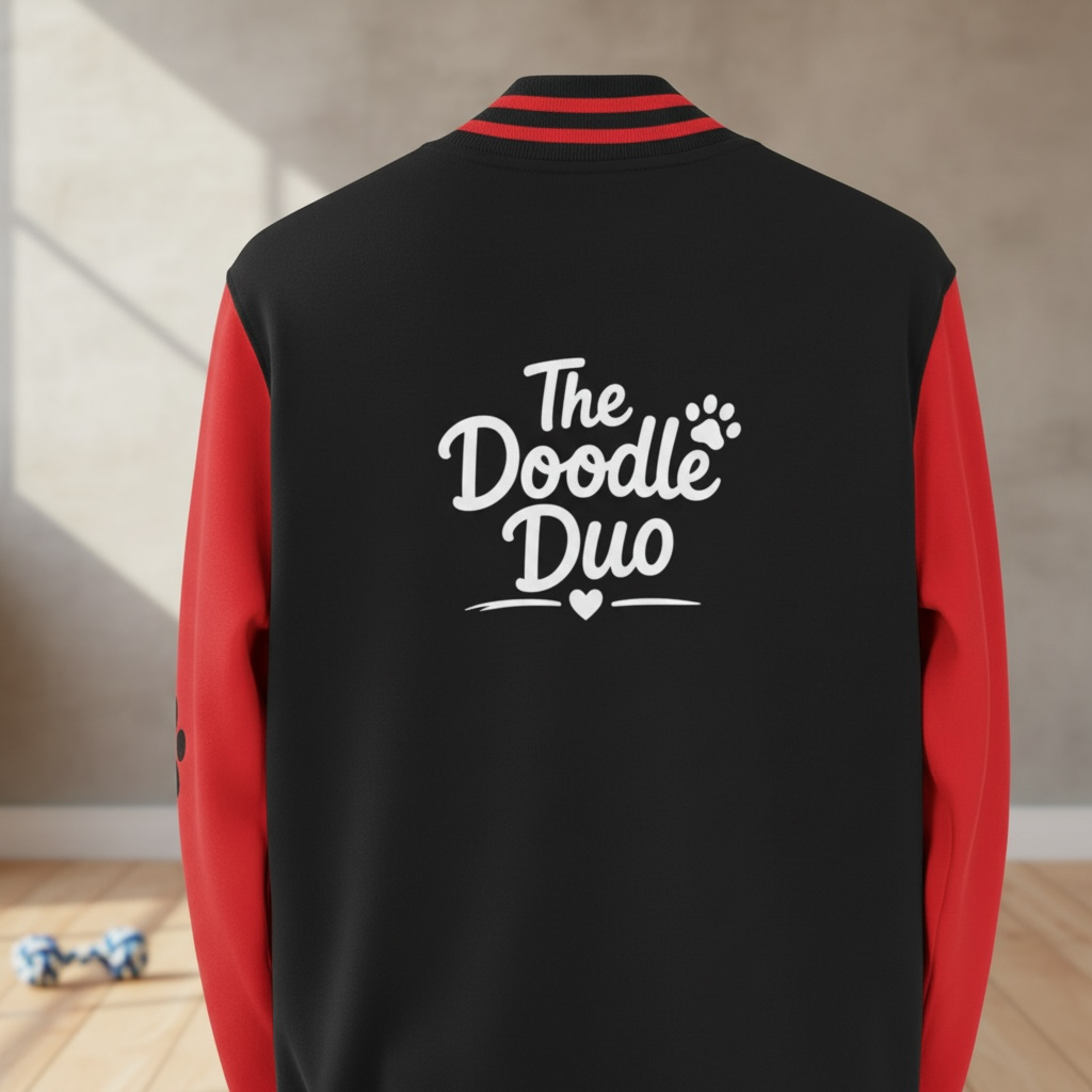 The Doodle Duo - Heavyweight letterman jacket