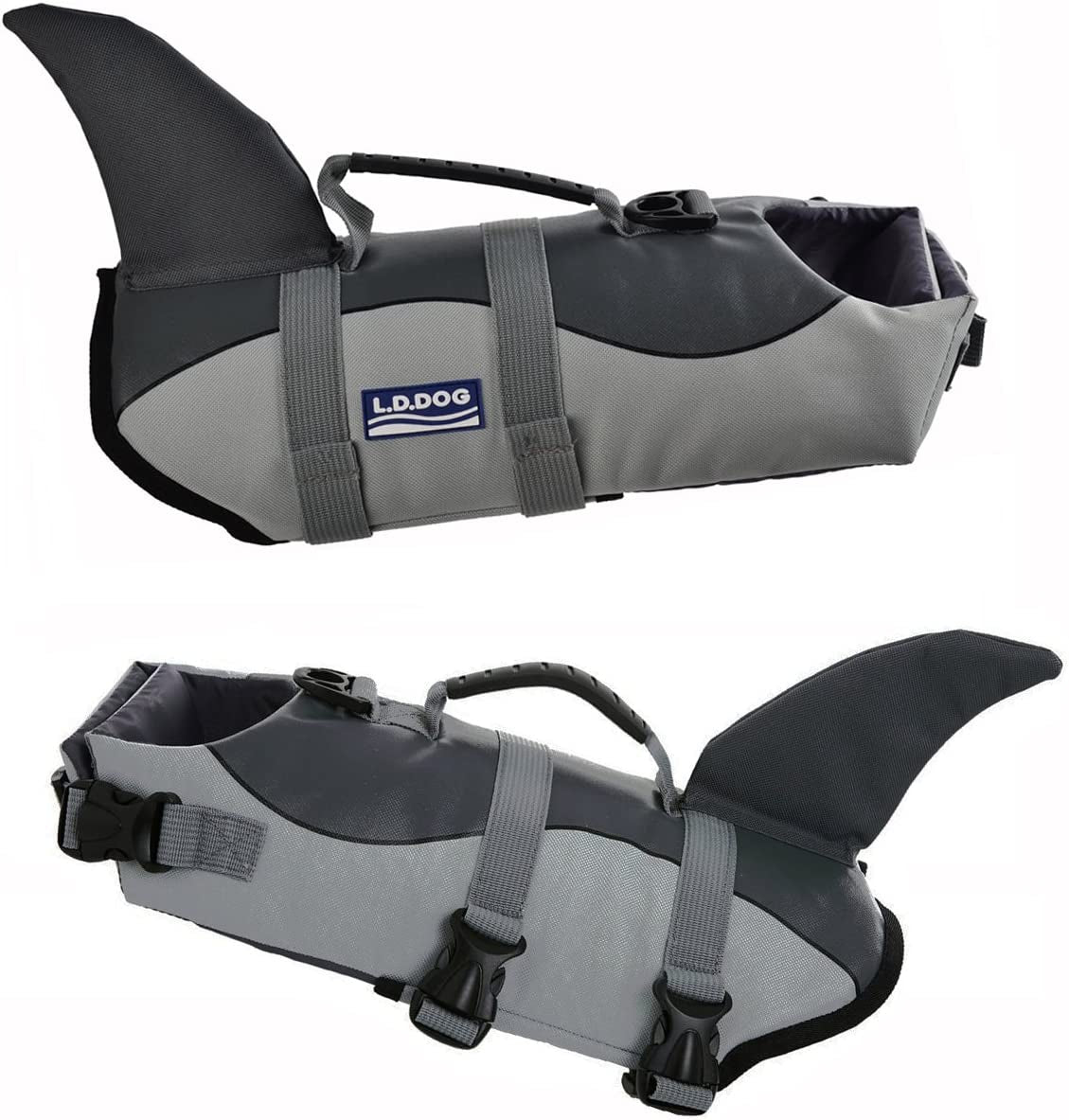 Adjustable Dog Life Jacket for Swimming - Quick-Drying, Dog Saver Vest with Safety Handle