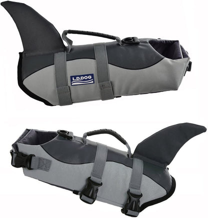 Adjustable Dog Life Jacket for Swimming - Quick-Drying, Dog Saver Vest with Safety Handle