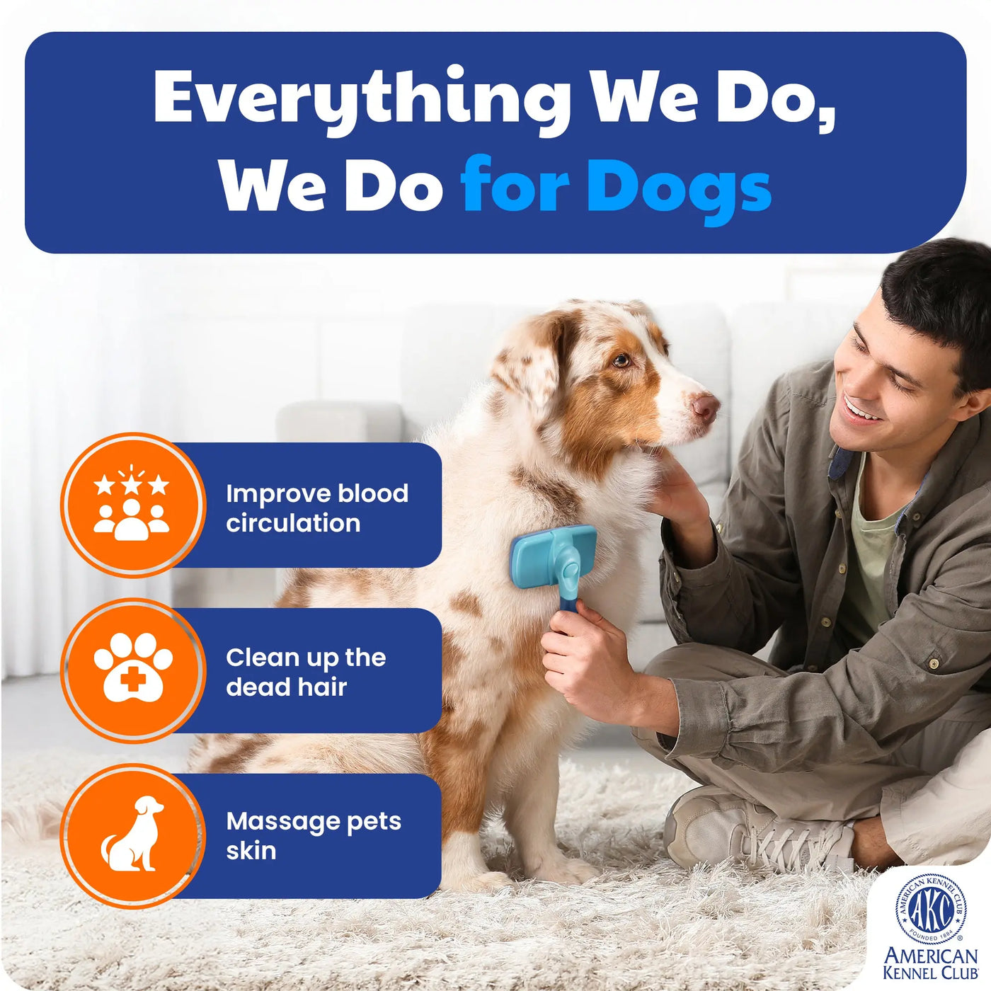 Self-Cleaning Slicker Brush for Dogs & Cats