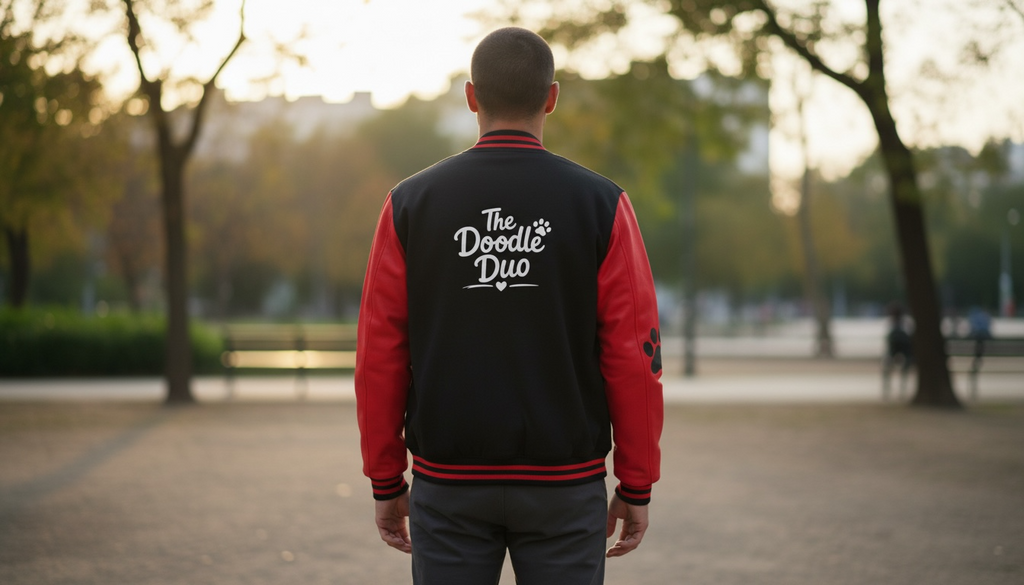 The Doodle Duo - Heavyweight letterman jacket