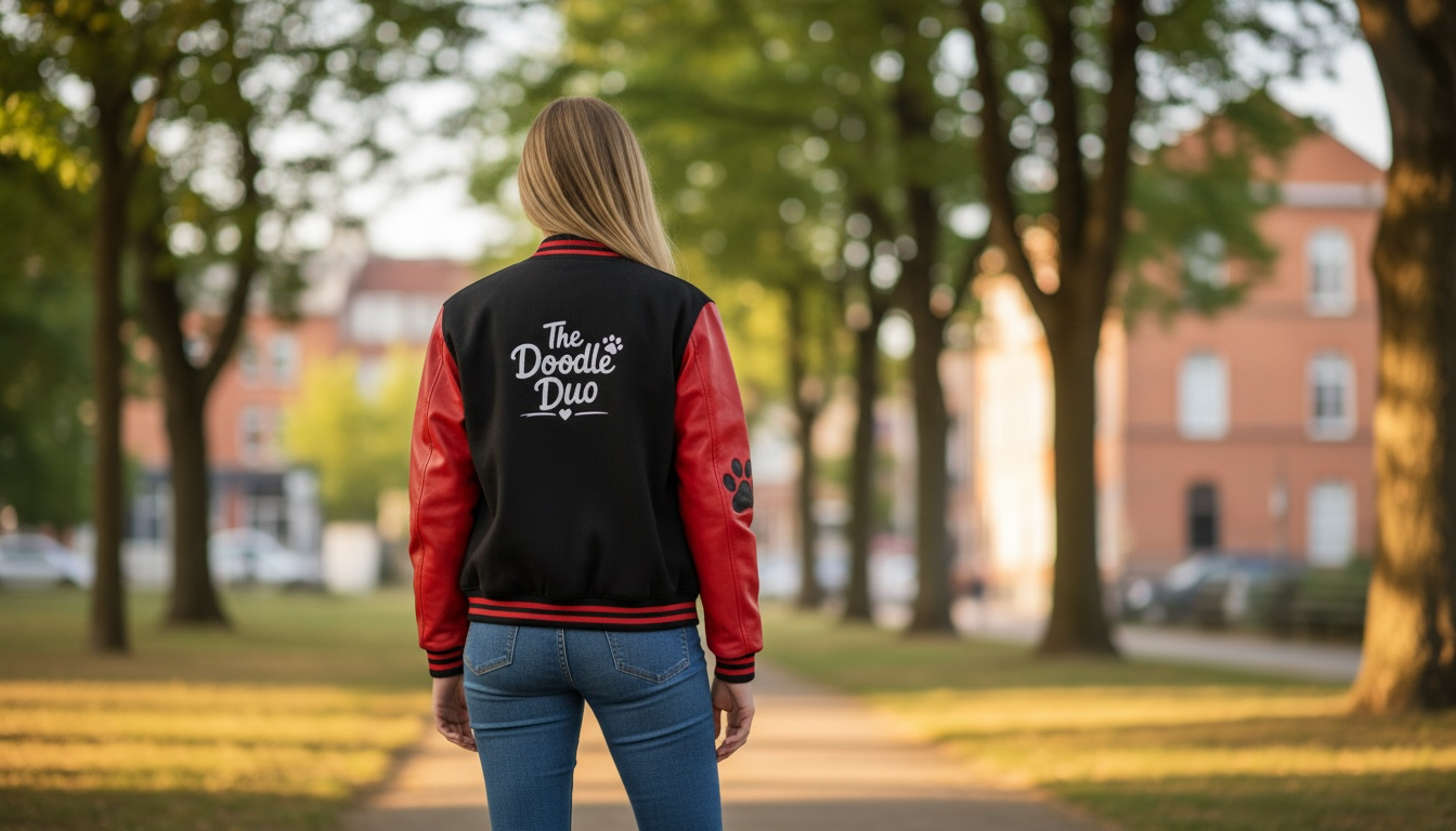 The Doodle Duo - Heavyweight letterman jacket