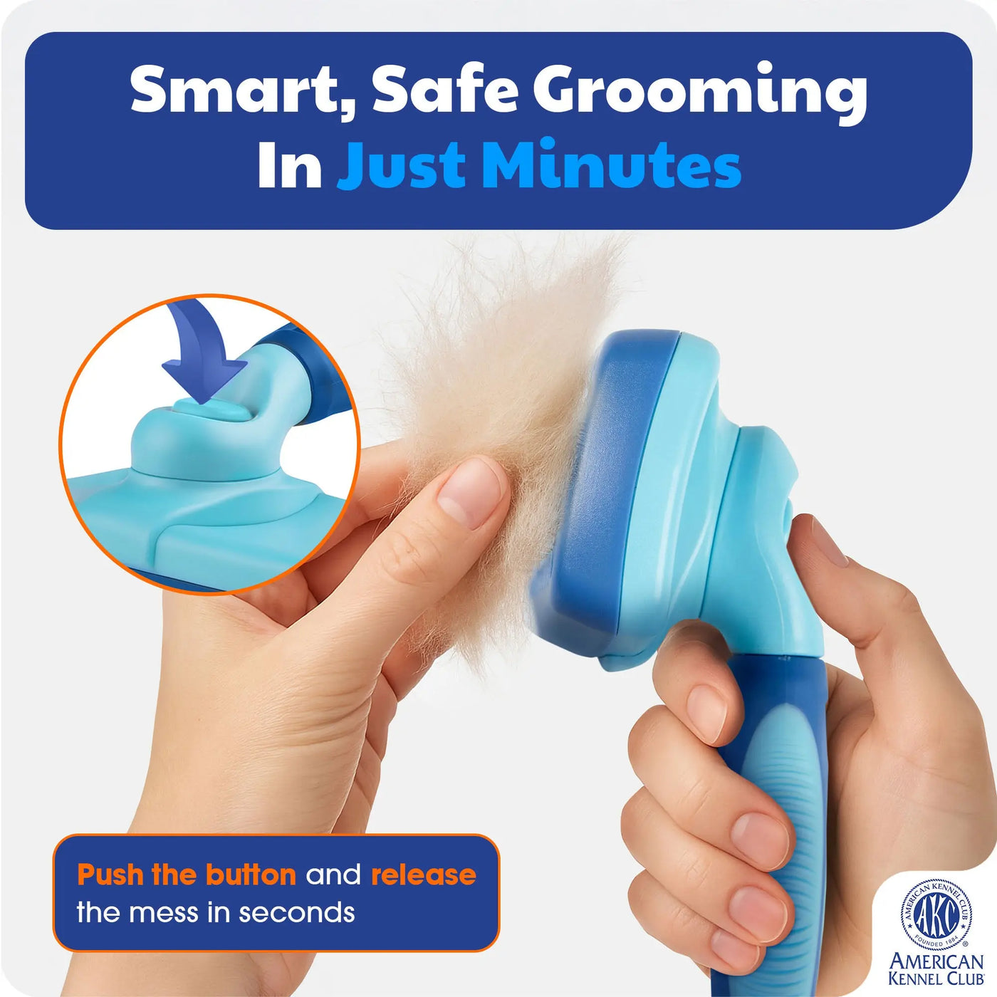 Self-Cleaning Slicker Brush for Dogs & Cats