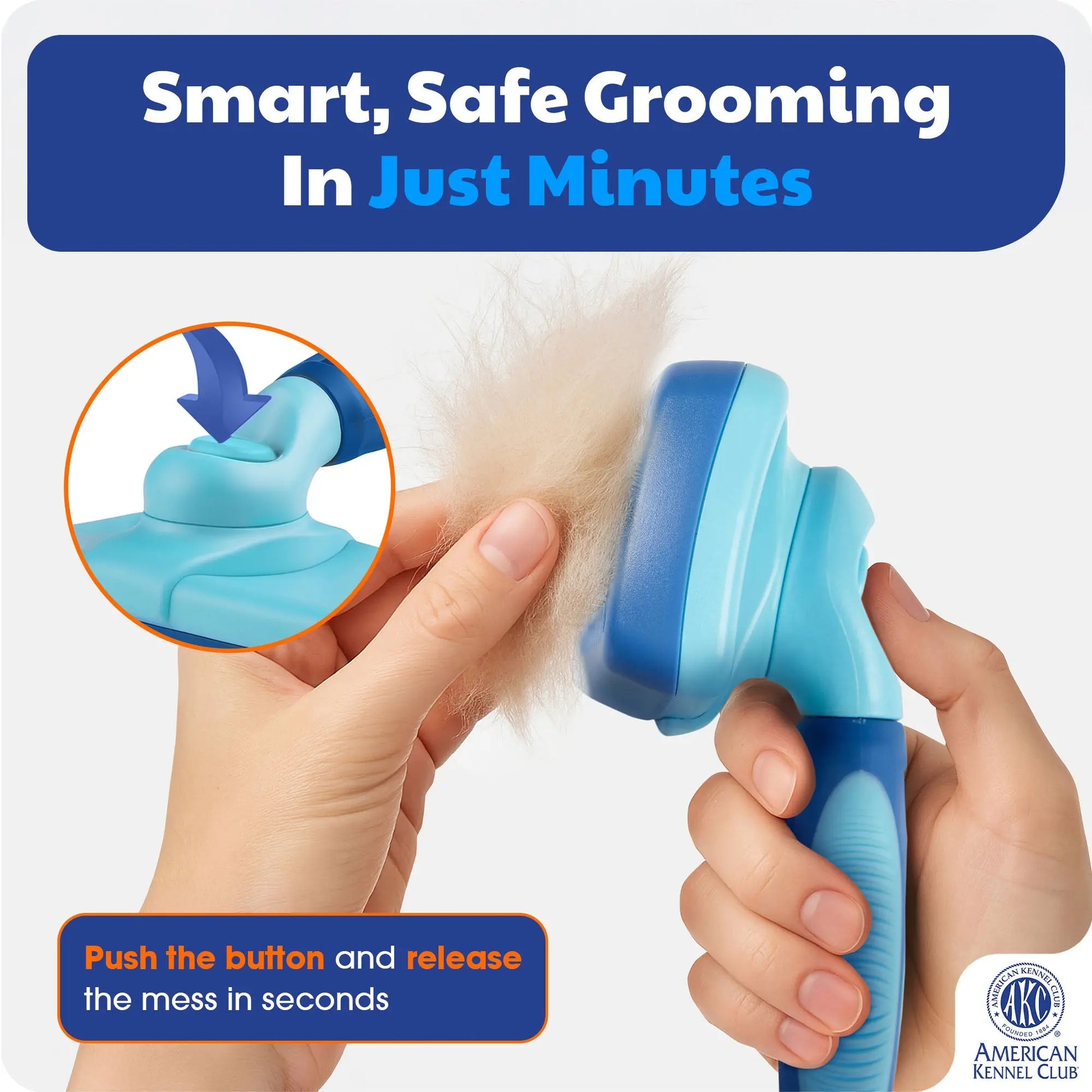 Self-Cleaning Slicker Brush for Dogs & Cats