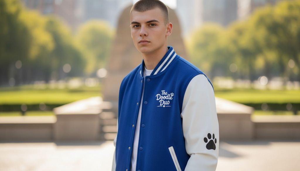 The Doodle Duo - Heavyweight letterman jacket