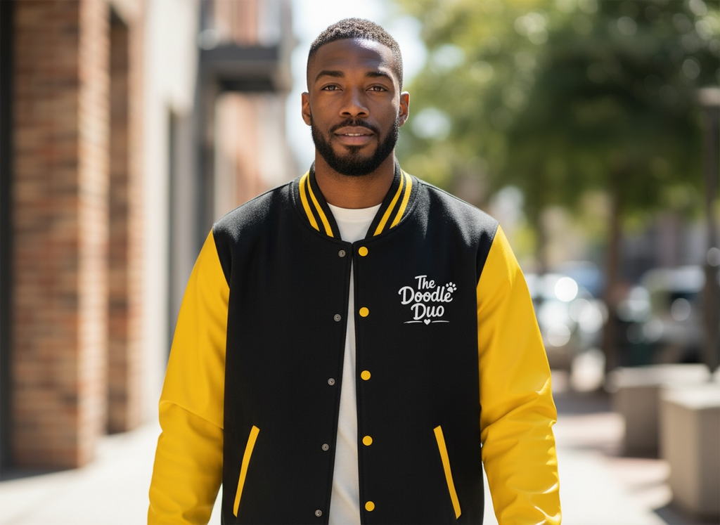 The Doodle Duo - Heavyweight letterman jacket
