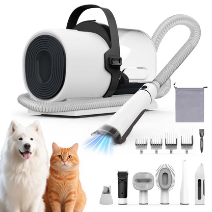 7-in-1 Pet Grooming Kit & Vacuum | 11000Pa Powerful Suction for Shedding & Hair Care